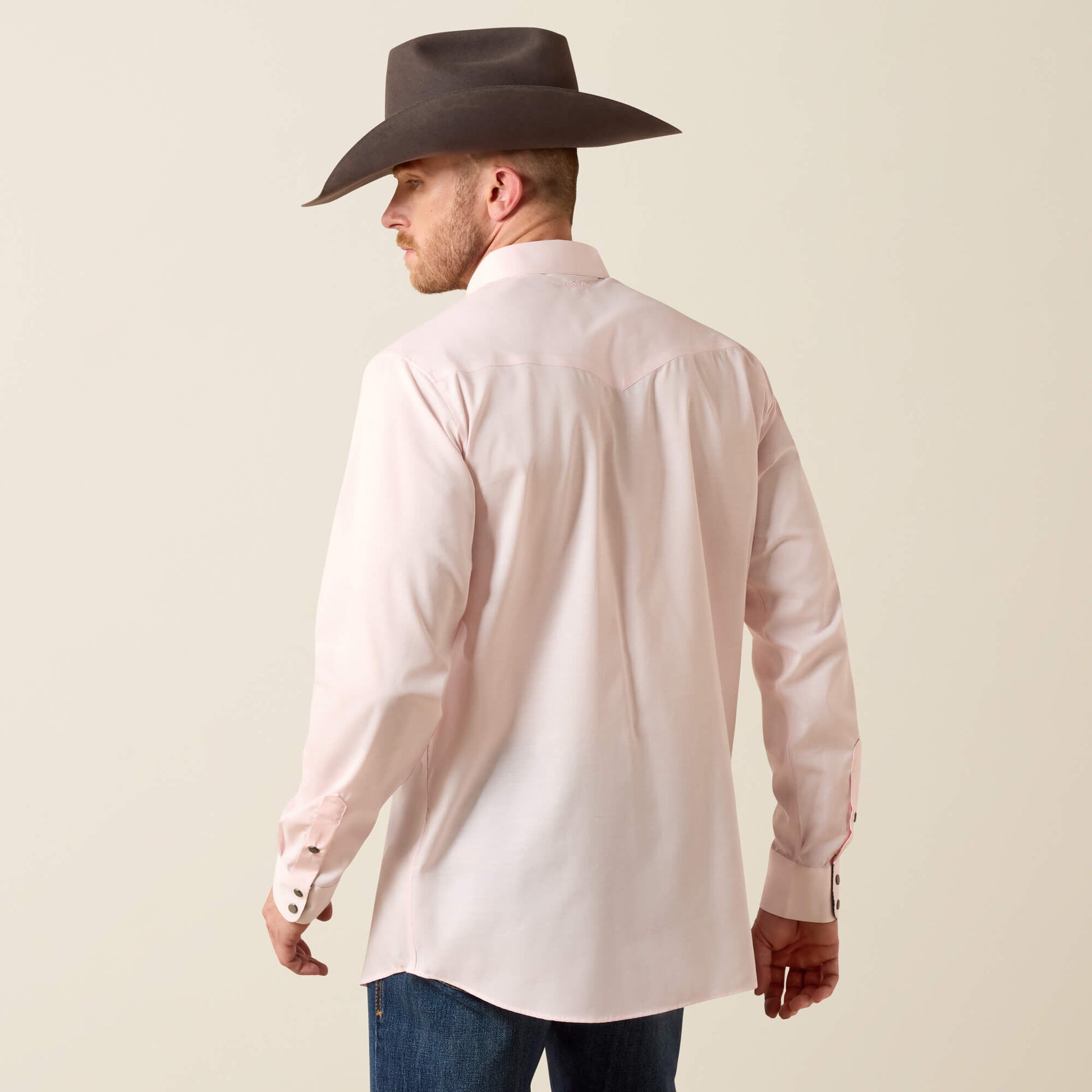 Wrinkle Free Refined Slub Fitted Shirt Ariat Sale|Men