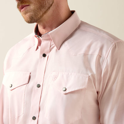 Wrinkle Free Refined Slub Fitted Shirt Ariat Sale|Men