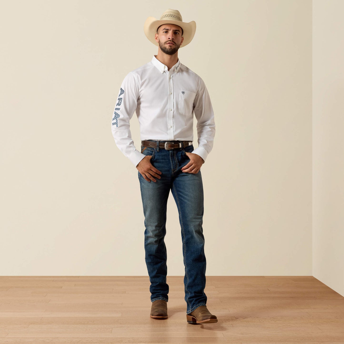 Team Logo Lightweight Twill Fitted Shirt Ariat Sale