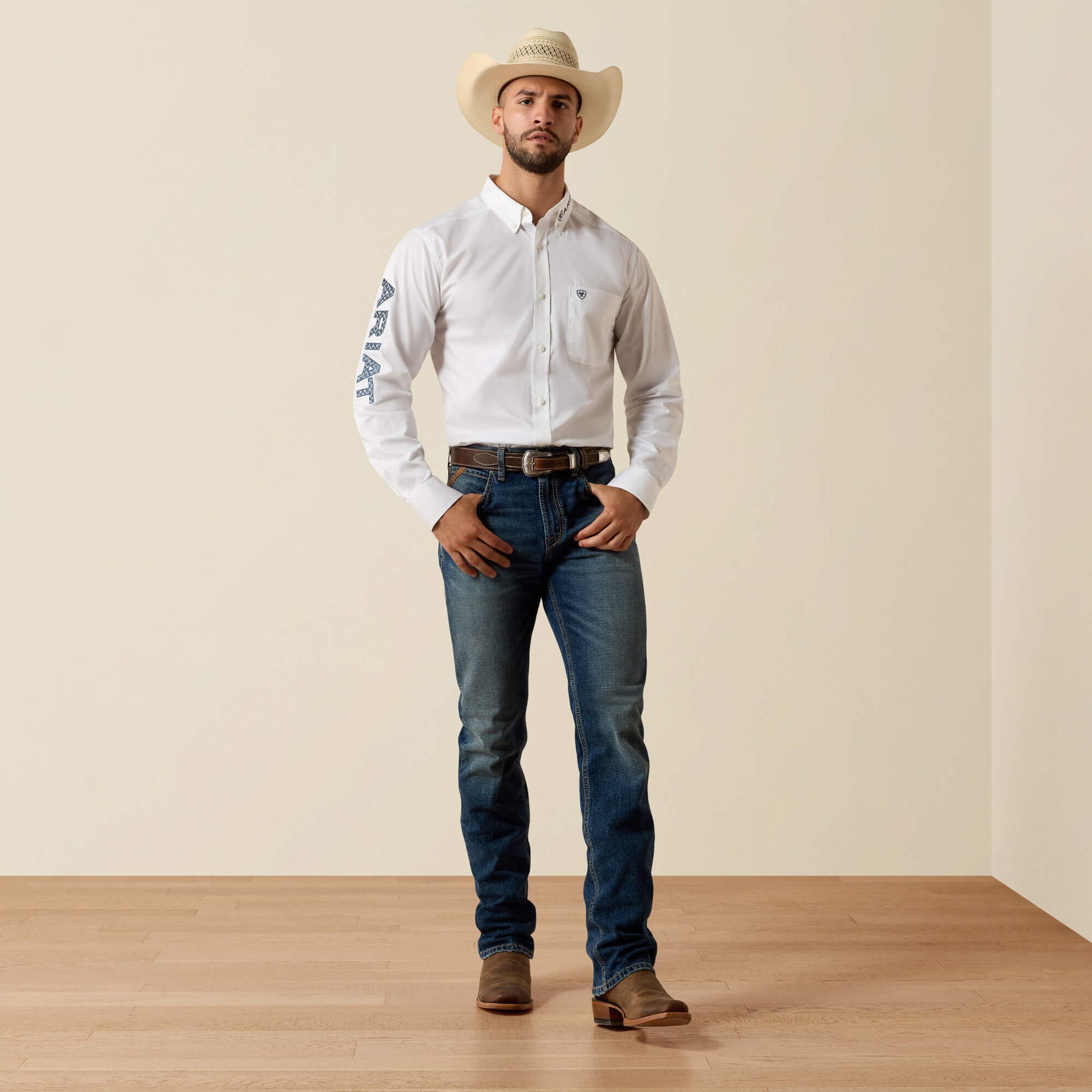 Team Logo Lightweight Twill Fitted Shirt Ariat Sale