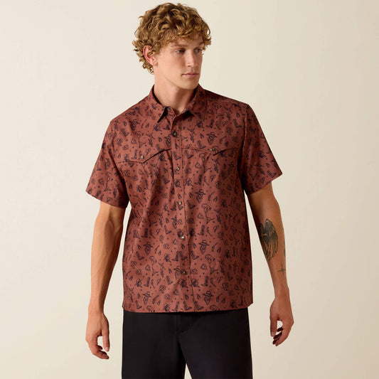 Printed VentTEK Western Yoke Classic Fit Snap Shirt Ariat Sale|Men
