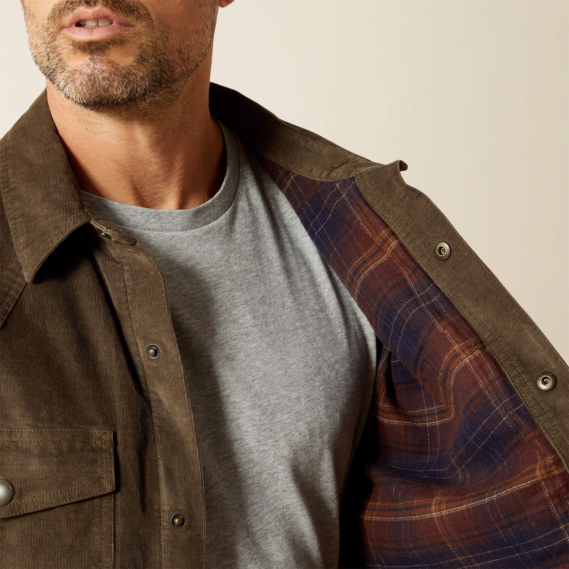 Retro Corduroy Shirt Jacket Ariat Sale|Men