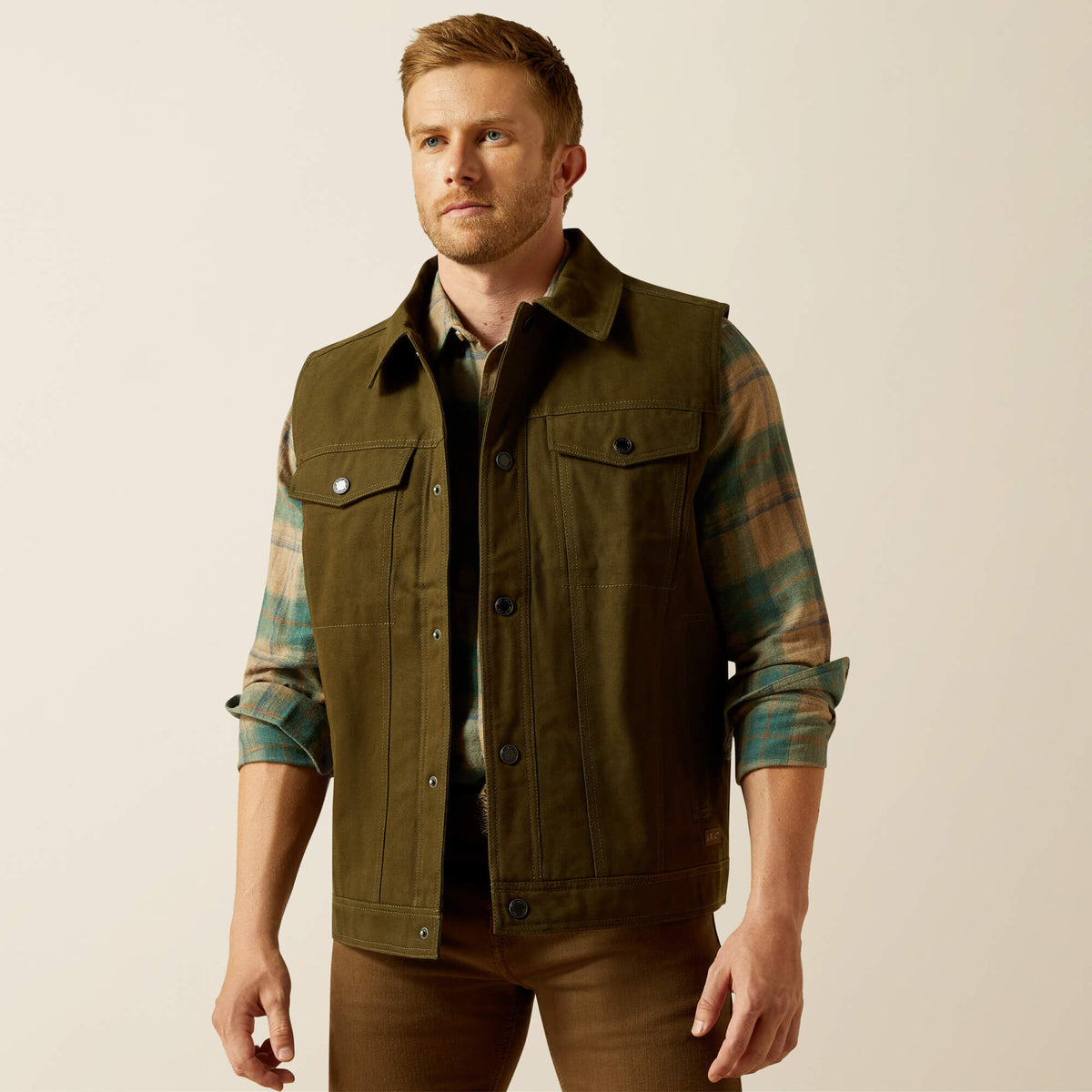 Canvas Rancher Vest Ariat Sale|Men
