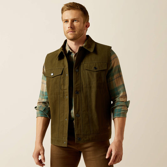 Canvas Rancher Vest Ariat Sale|Men