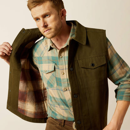 Canvas Rancher Vest Ariat Sale|Men