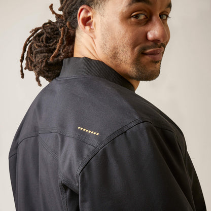 Rebar Stretch Canvas Bomber Jacket Ariat Sale|Men|Work