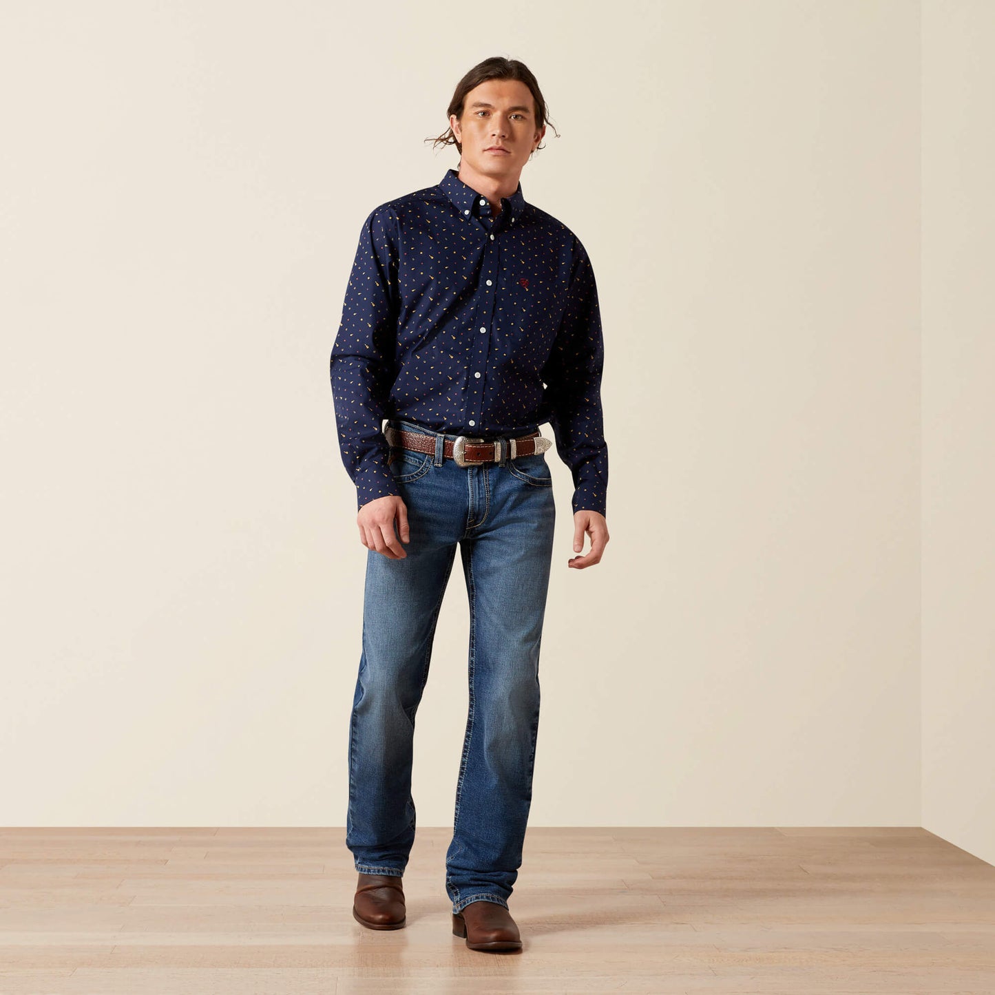 M5 Straight Calico Straight Leg Jean Ariat Sale|Men