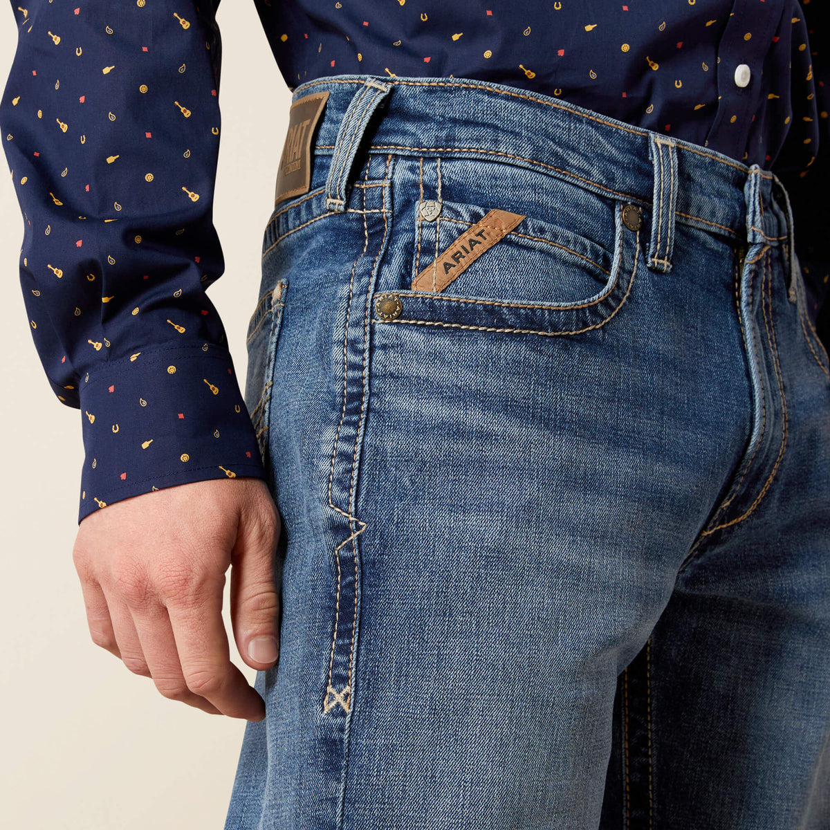 M5 Straight Calico Straight Leg Jean Ariat Sale|Men