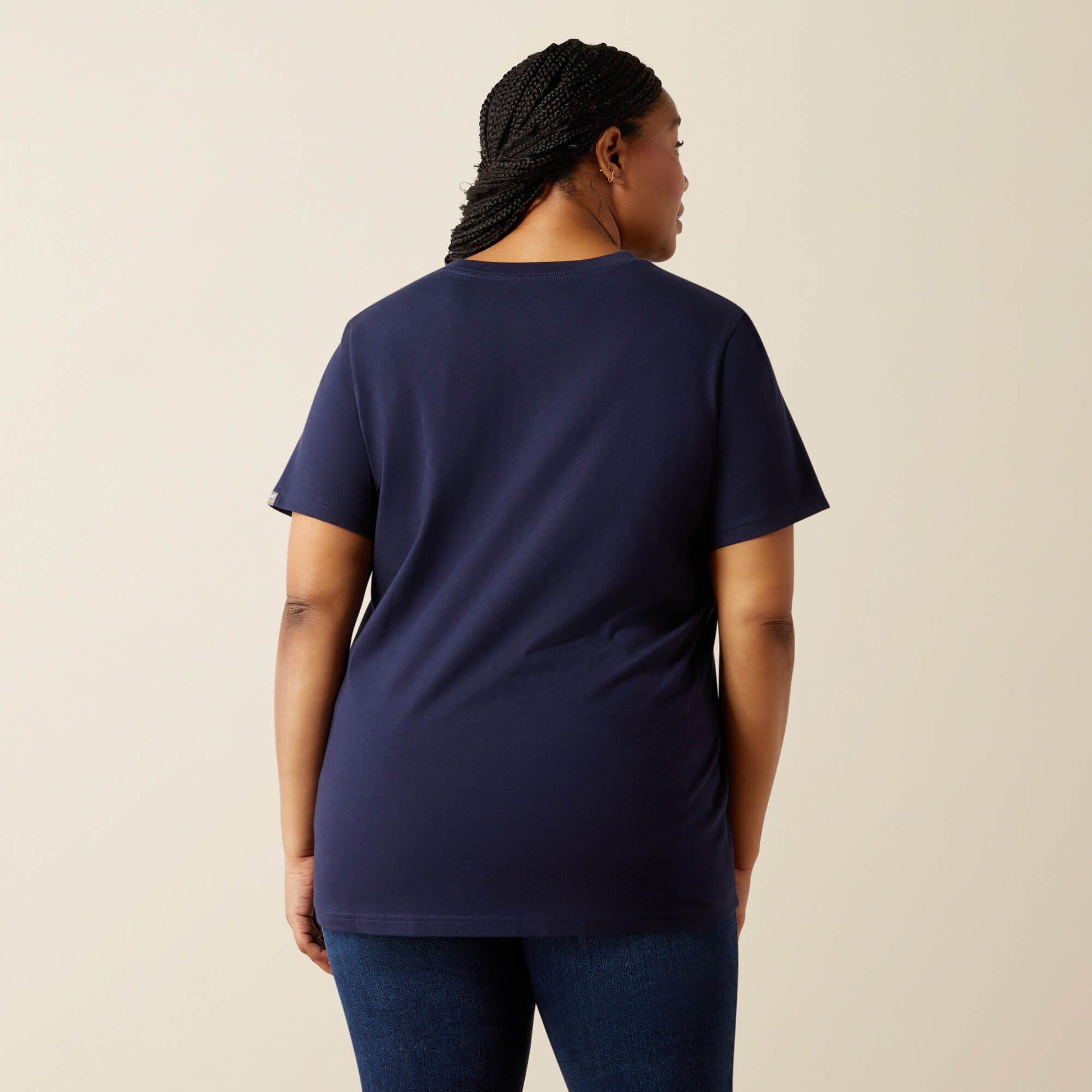 Rebar Cotton Strong Standard V-Neck T-Shirt Ariat Women|Work