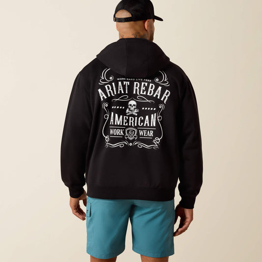 Rebar Lightweight Label Full Zip Hoodie Ariat Sale|Men|Work