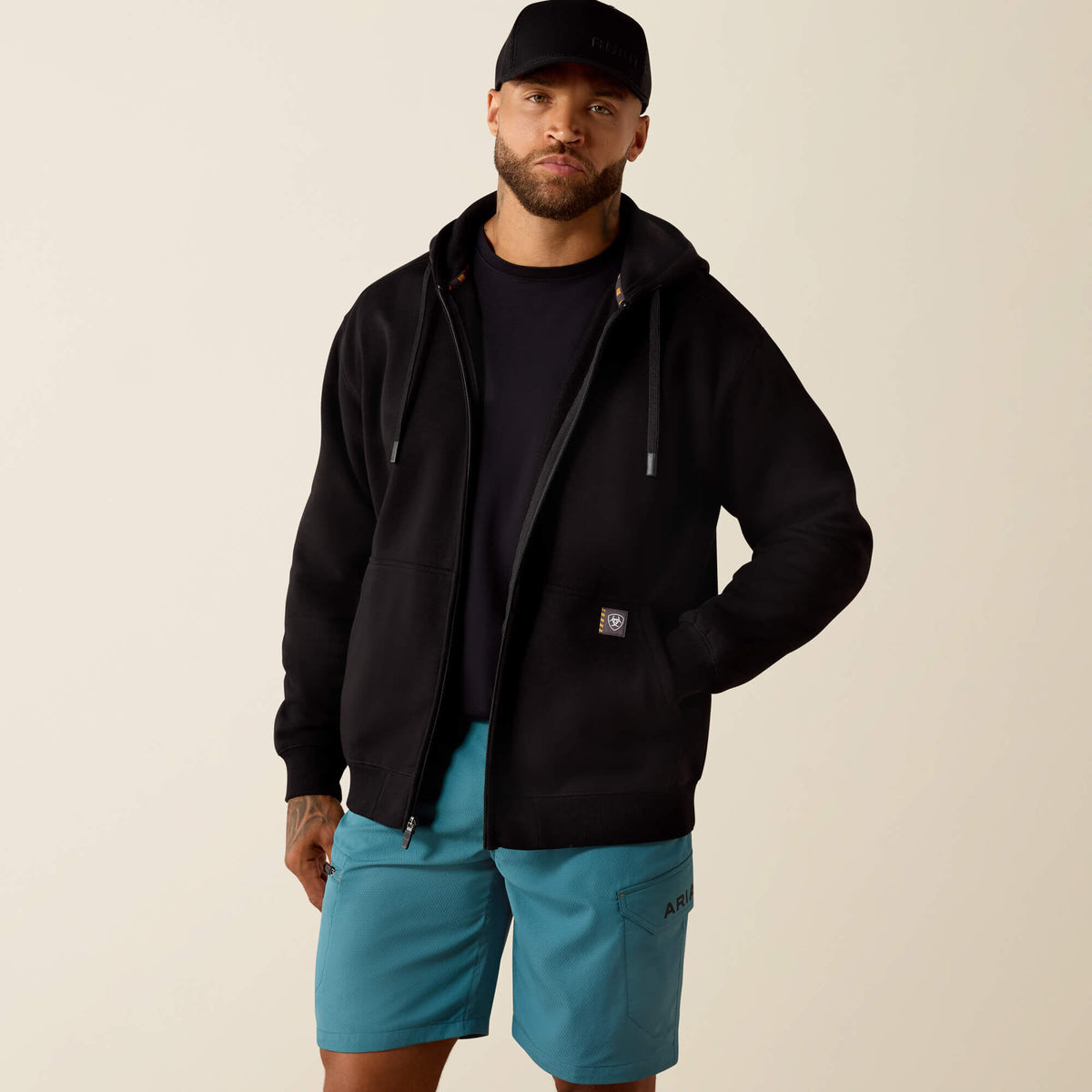 Rebar Lightweight Label Full Zip Hoodie Ariat Sale|Men|Work
