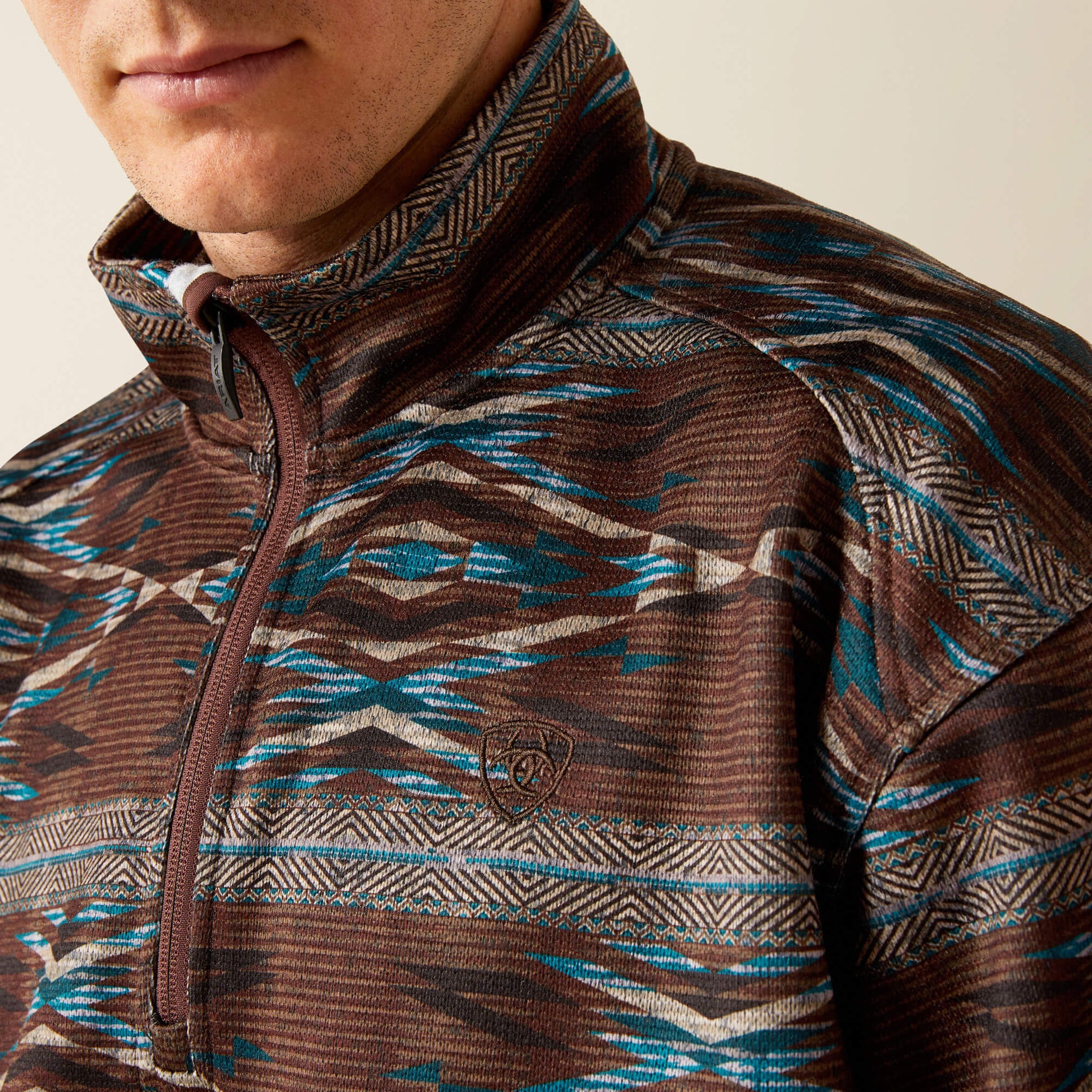 Caldwell Logo 1/4 Zip Sweater Ariat Sale|Men