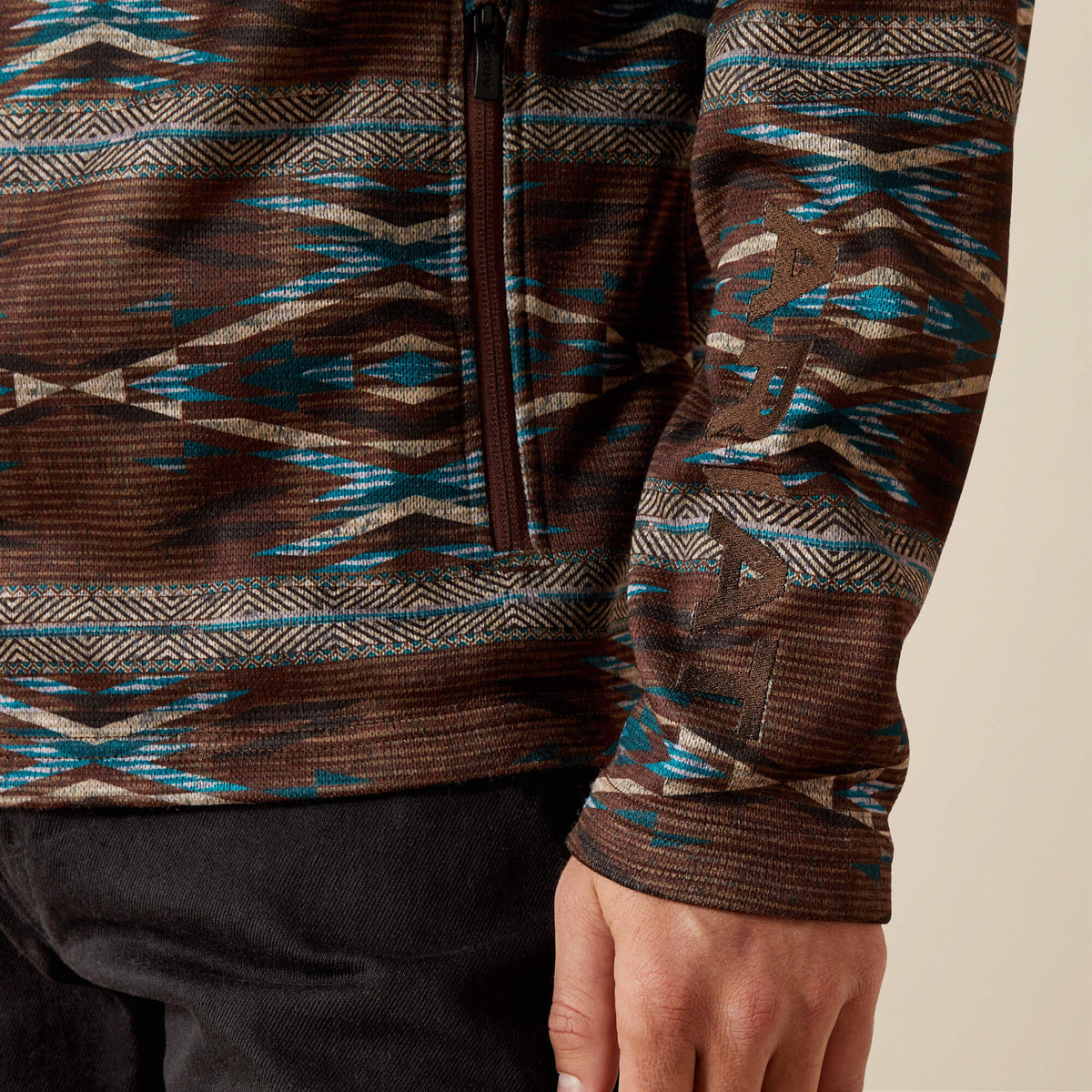 Caldwell Logo 1/4 Zip Sweater Ariat Sale|Men