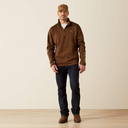 Caldwell Logo 1/4 Zip Sweater Ariat Sale|Men