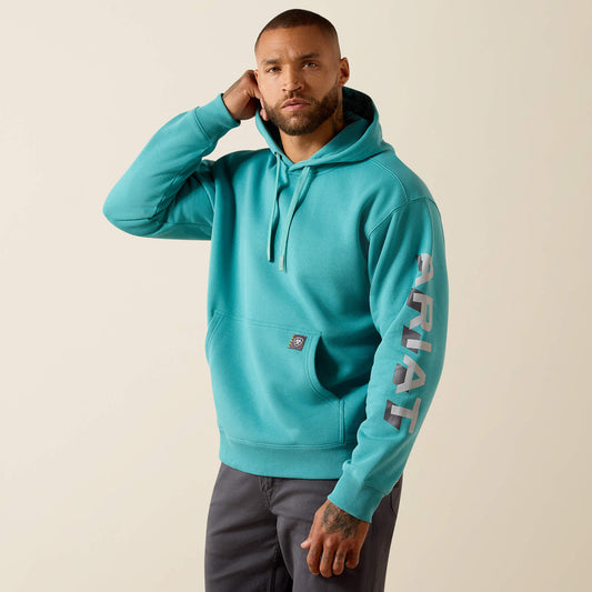 Rebar Lightweight Logo Hoodie Ariat Sale|Men|Work