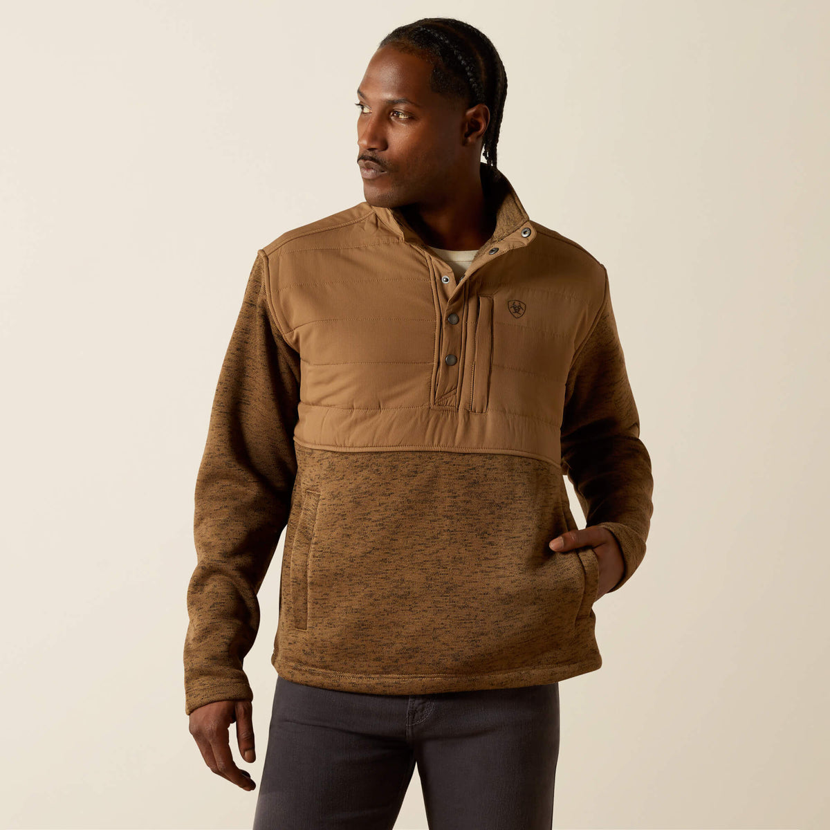 Caldwell Reinforced Snap Sweater Ariat Sale|Men