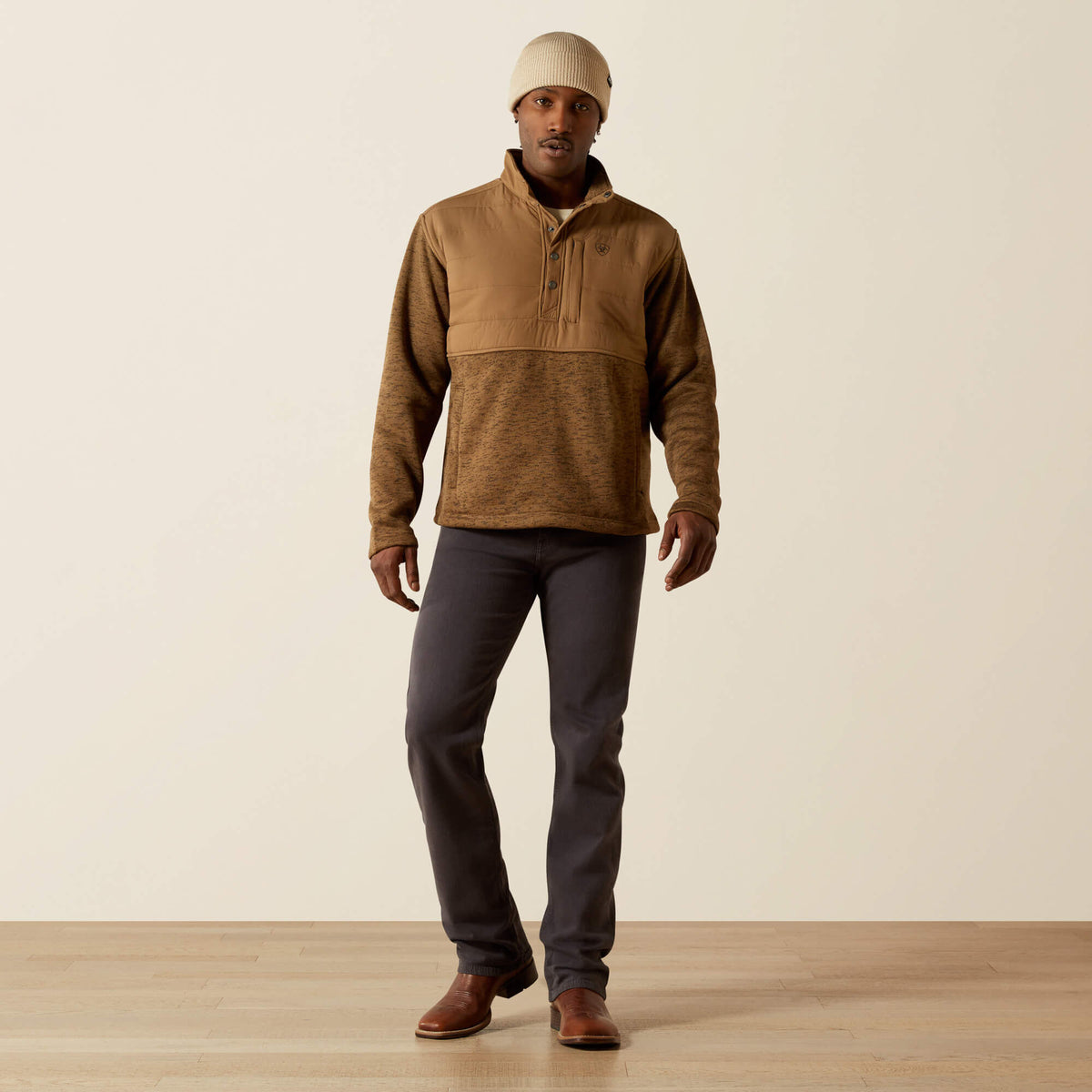Caldwell Reinforced Snap Sweater Ariat Sale|Men