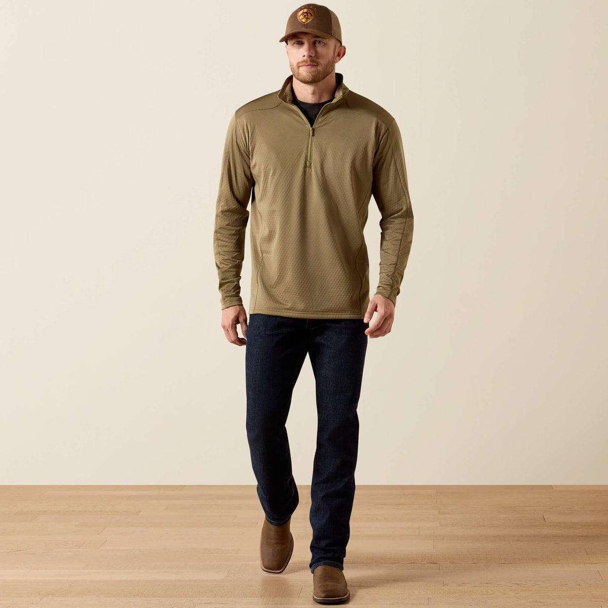 Hex Fleece 1/2 Zip Baselayer Ariat Sale|Men