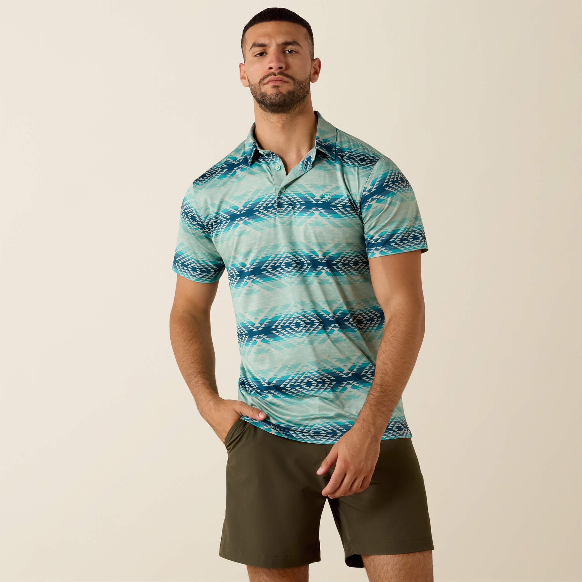 All Over Print Heathered Classic Fit Polo Ariat Sale