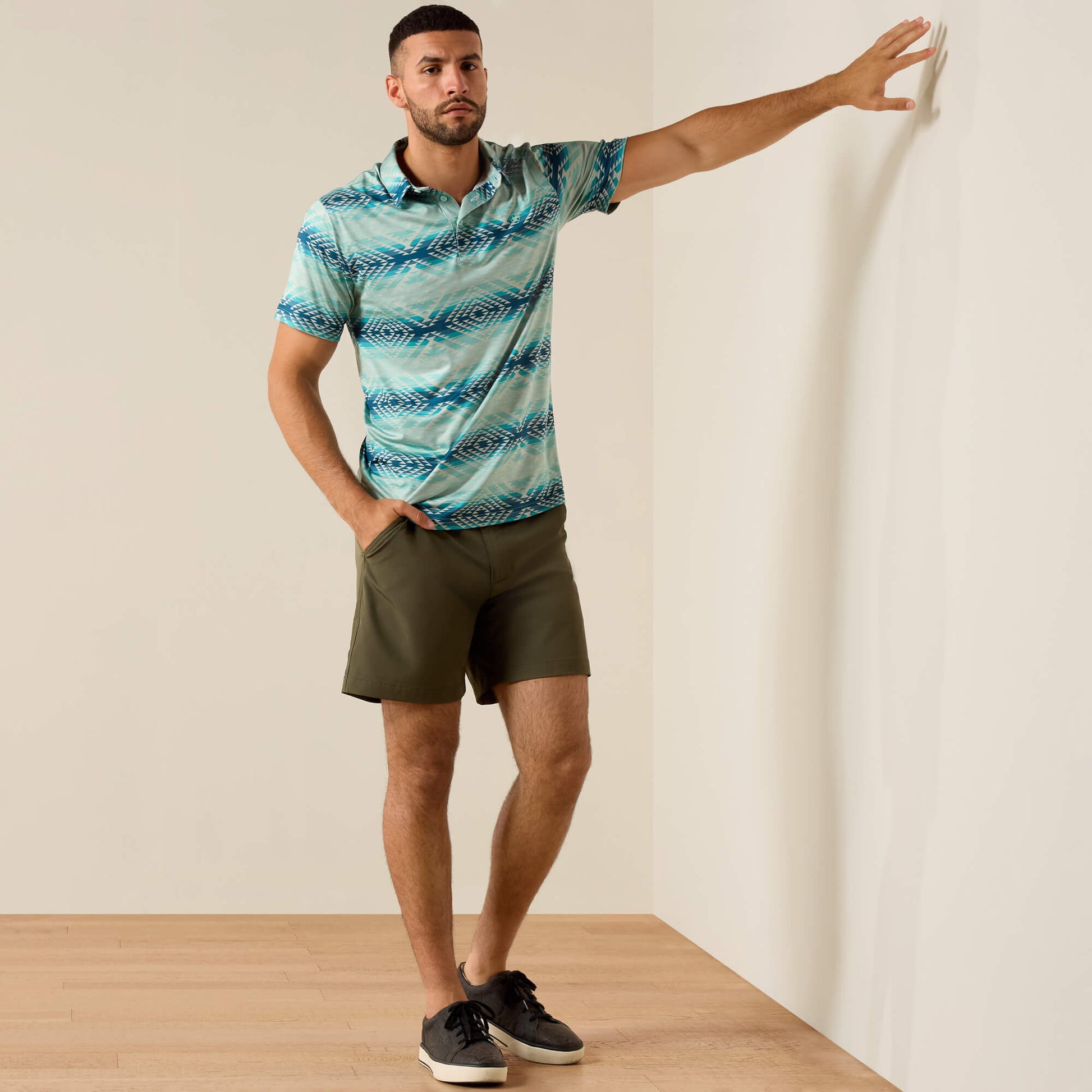 All Over Print Heathered Classic Fit Polo Ariat Sale