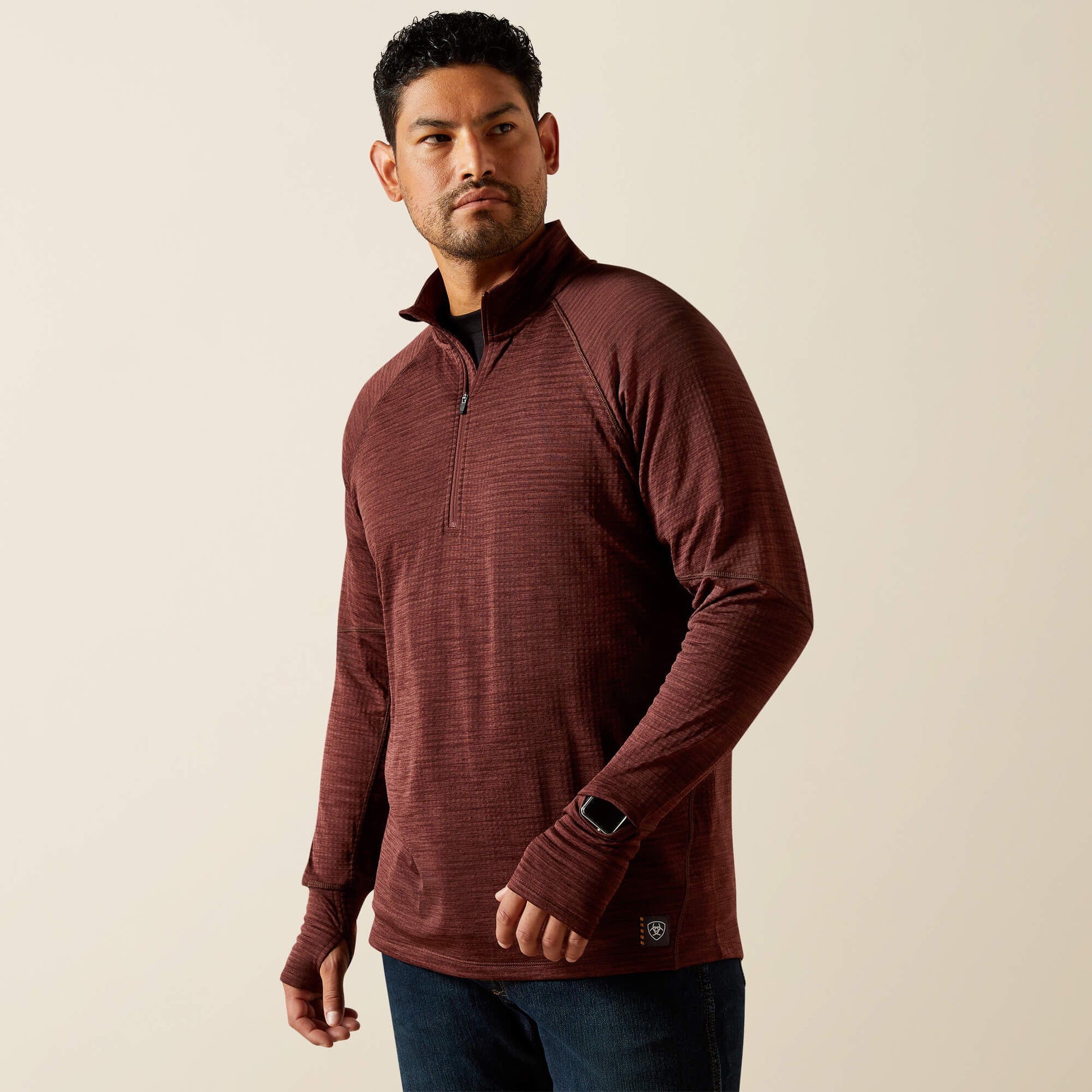 Rebar Gridwork Baselayer 1/4 Zip T-Shirt Ariat Sale|Work