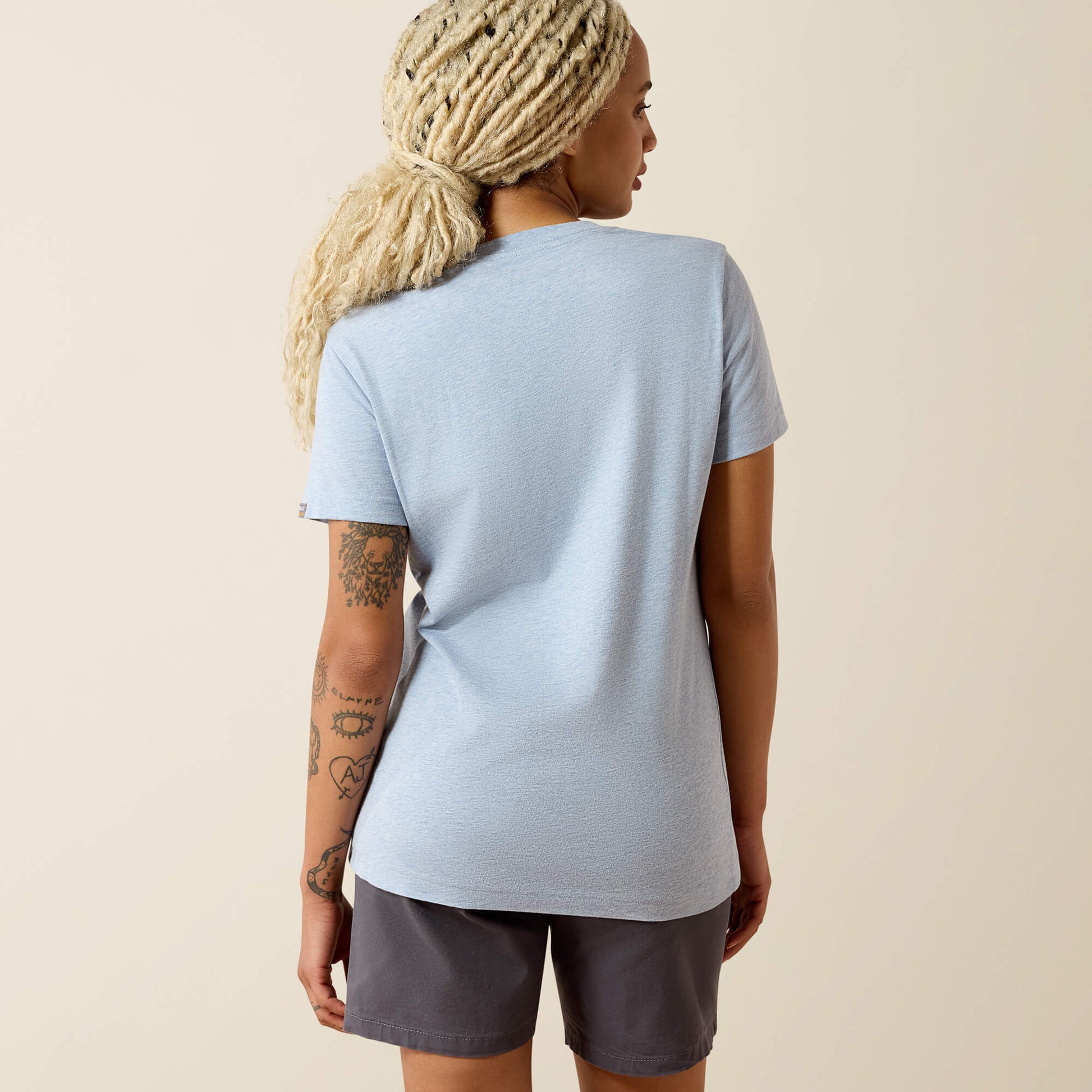Rebar Cotton Strong Standard V-Neck T-Shirt Ariat Women|Work|Sale
