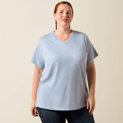 Rebar Cotton Strong Standard V-Neck T-Shirt Ariat Women|Work|Sale