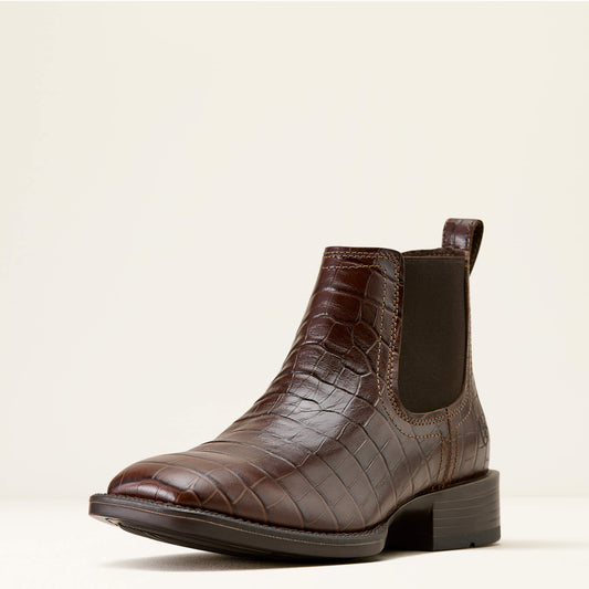 Booker Chelsea Wide Square Toe Western Boot Ariat Men