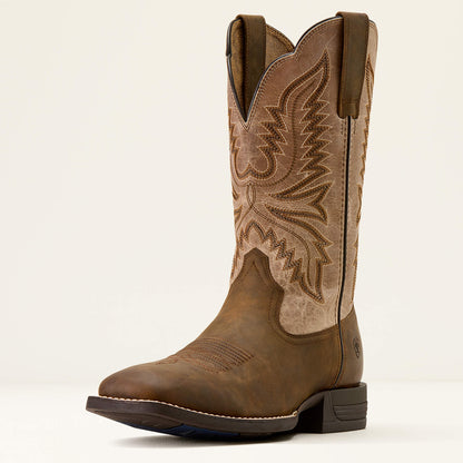 Brush Creek Wide Square Toe Cowboy Boot Ariat Men