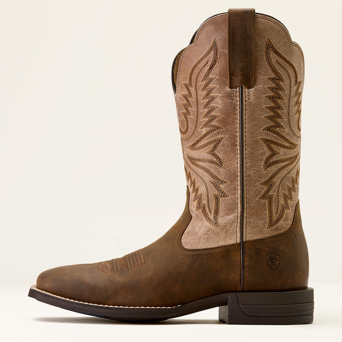 Brush Creek Wide Square Toe Cowboy Boot Ariat Men