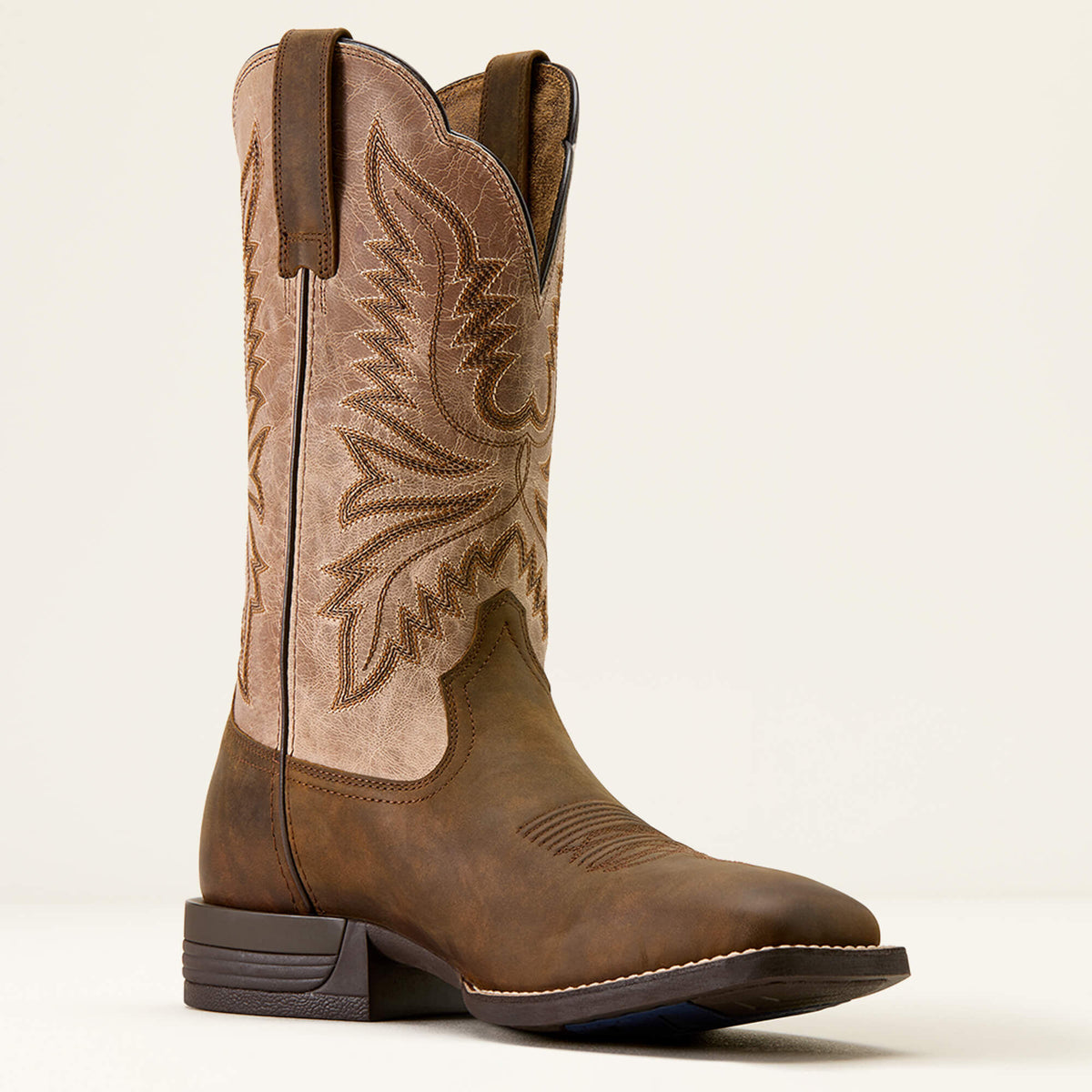 Brush Creek Wide Square Toe Cowboy Boot Ariat Men