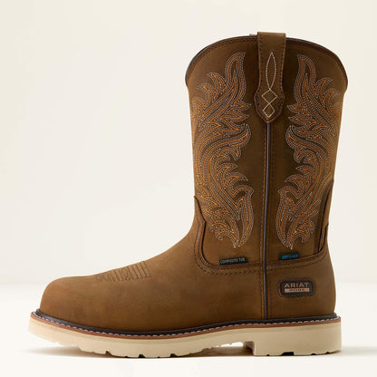 Activator Argo Waterproof Round Toe Composite Toe Work Boot Ariat Men|Work