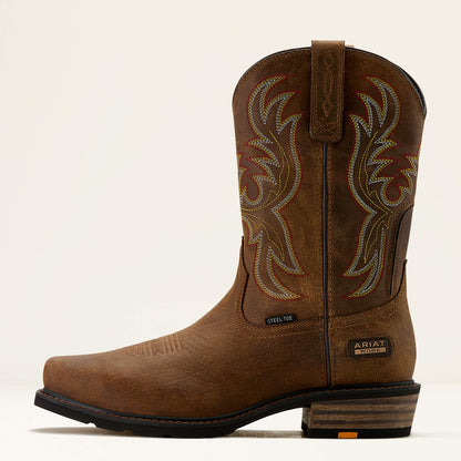 Ironside Square Toe Steel Toe Work Boot Ariat Men|Work