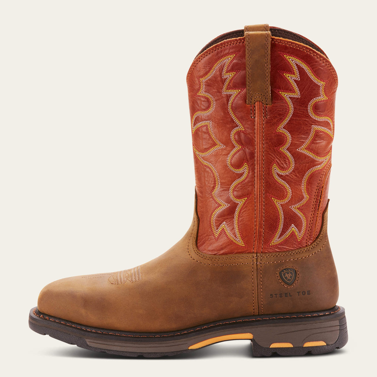 WorkHog Wide Square Toe Steel Toe Work Boot Ariat Men|Work
