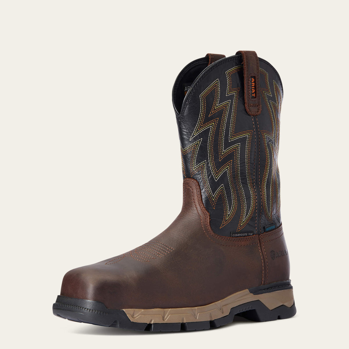 Rebar Flex Western Waterproof Composite Toe Work Boot Ariat Men|Work