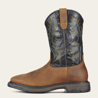 WorkHog Wide Square Toe Waterproof Steel Toe Work Boot Ariat Men|Work