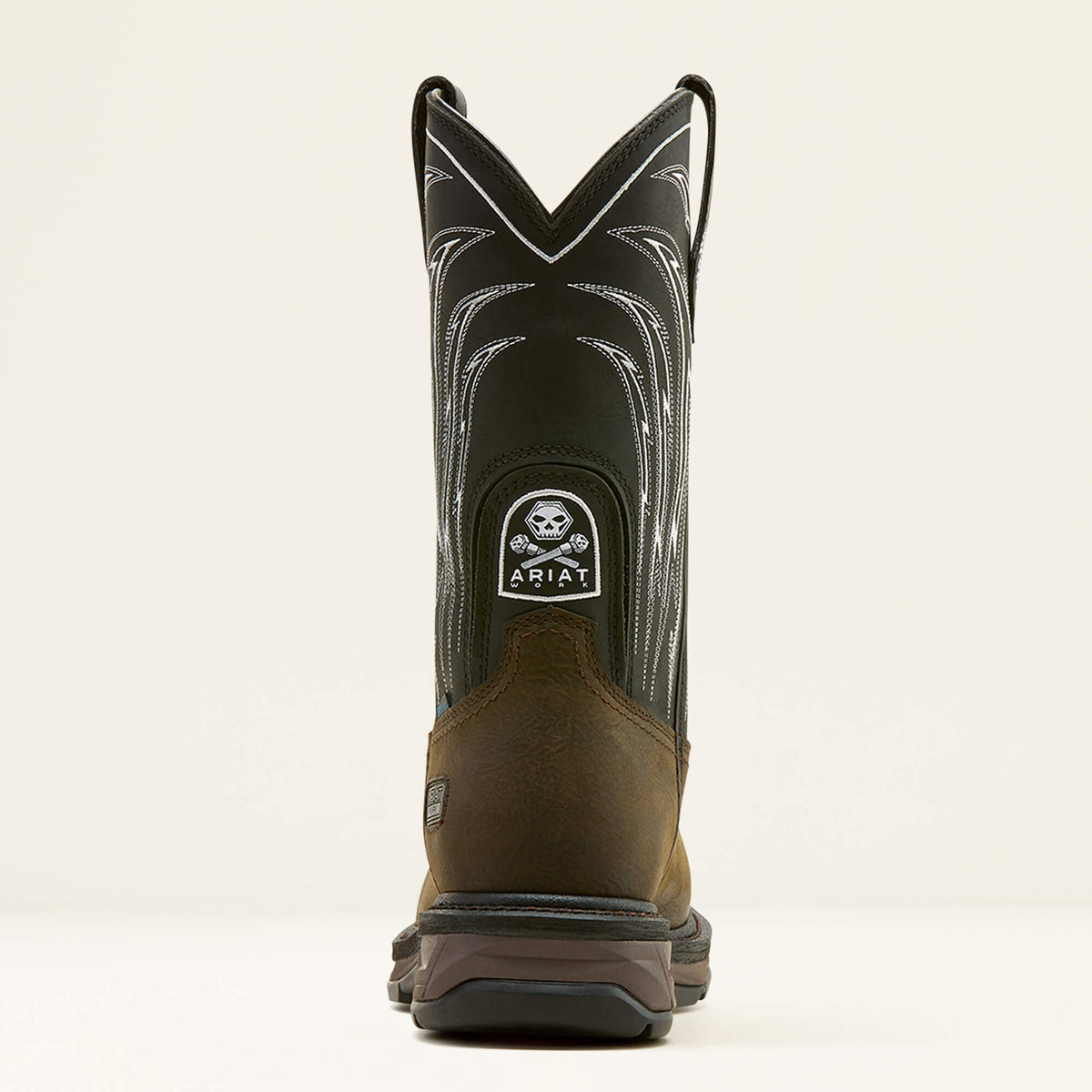 WorkHog XT Bolt Skull Waterproof Wide Square Toe Carbon Toe Work Boot Ariat Men|Work