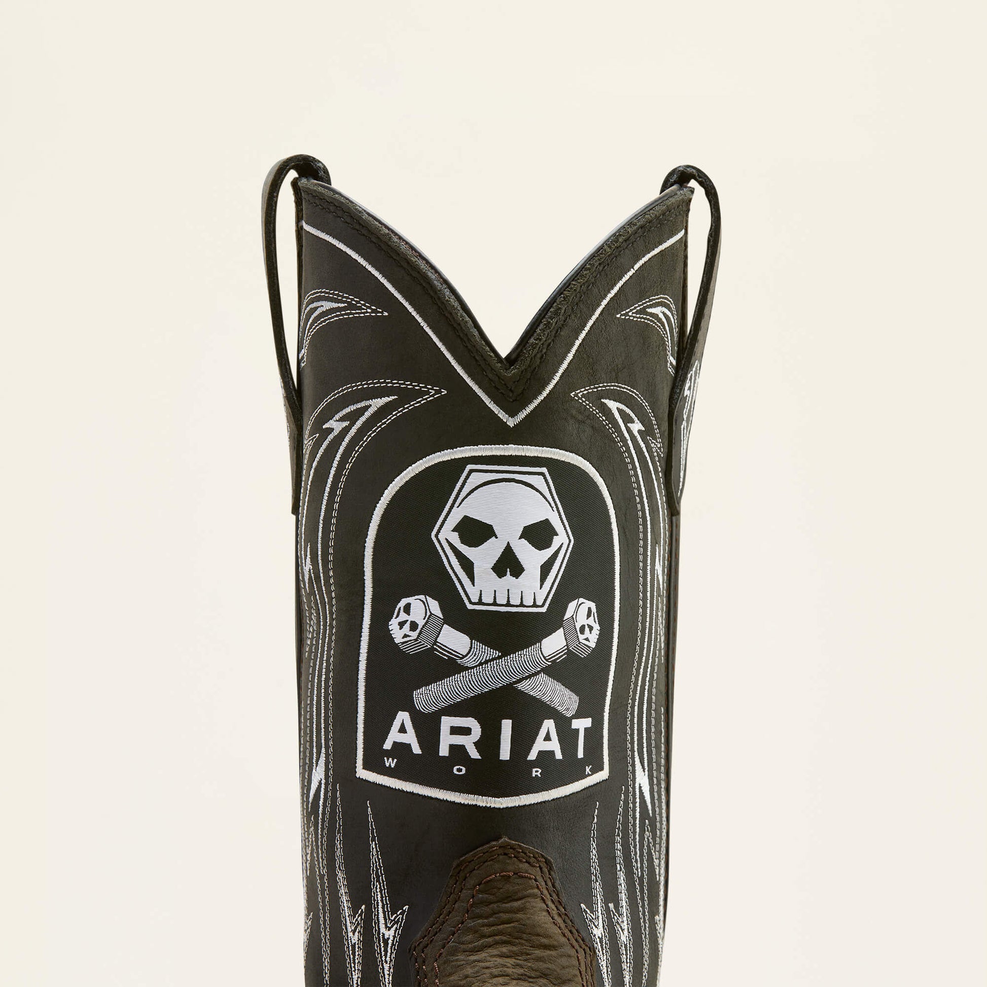 WorkHog XT Bolt Skull Waterproof Wide Square Toe Carbon Toe Work Boot Ariat Men|Work