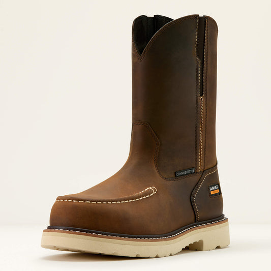 Rebar Lift Pull On Moc Toe Composite Toe Work Boot Ariat Men|Work