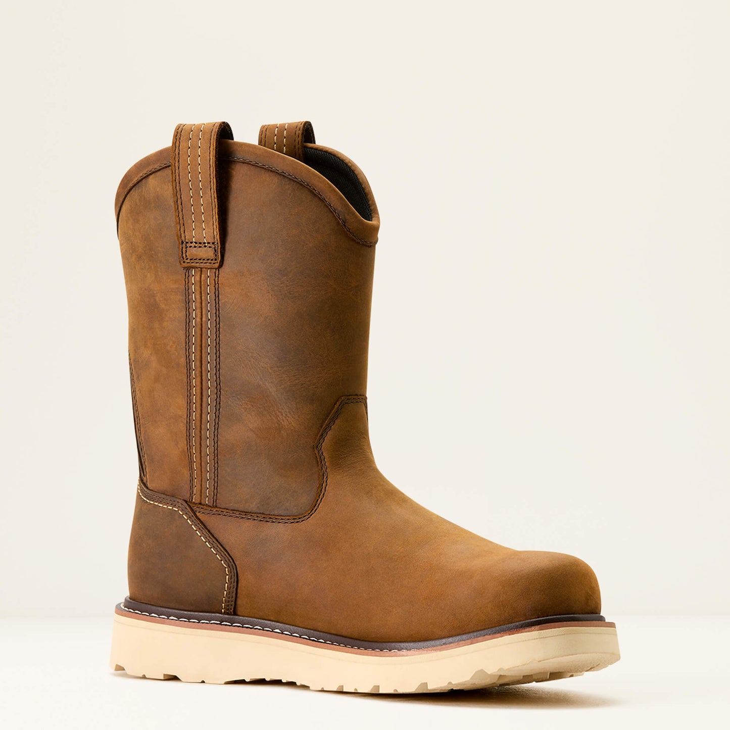 Rebar Wedge Pull-On Waterproof Work Boot Ariat Men|Work