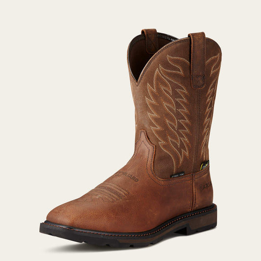 Groundbreaker Wide Square Toe MetGuard MetGuard Steel Toe Work Boot Ariat Men|Work