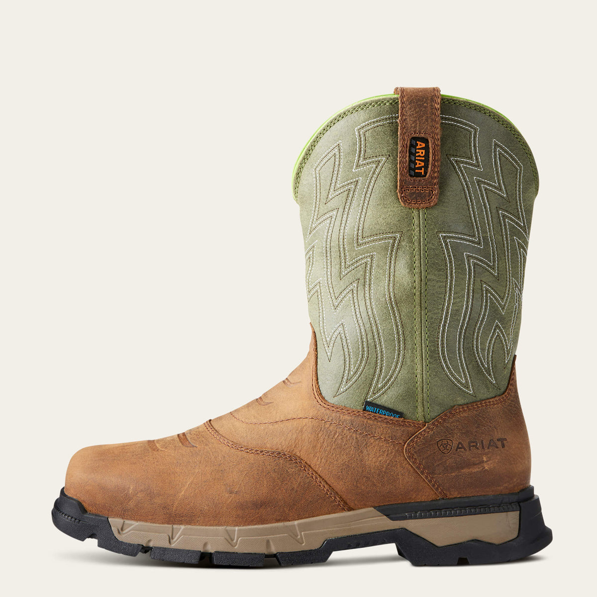 Rebar Flex Western Waterproof Composite Toe Work Boot Ariat Men|Work