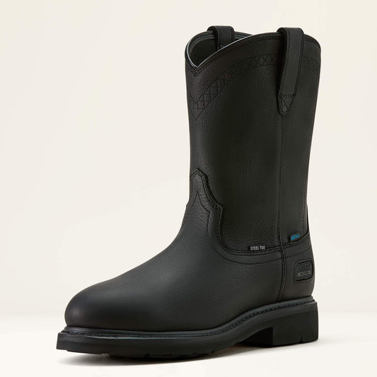 Sierra Waterproof Roper Toe Steel Toe Work Boot Ariat Men|Work
