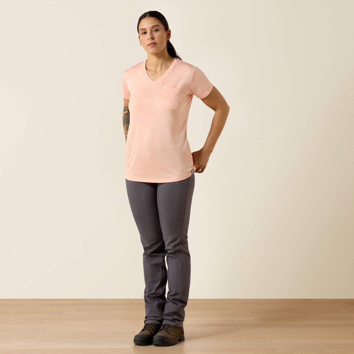 Rebar Evolution Mother V-Neck T-Shirt Ariat Women|Work|Sale