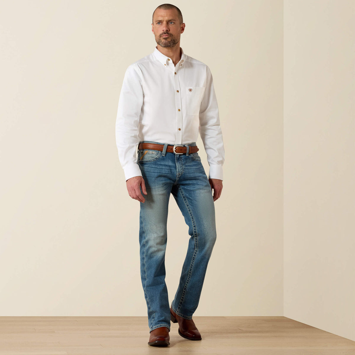 M7 Rocker Stretch Stirling Stackable Straight Leg Jean Ariat Men