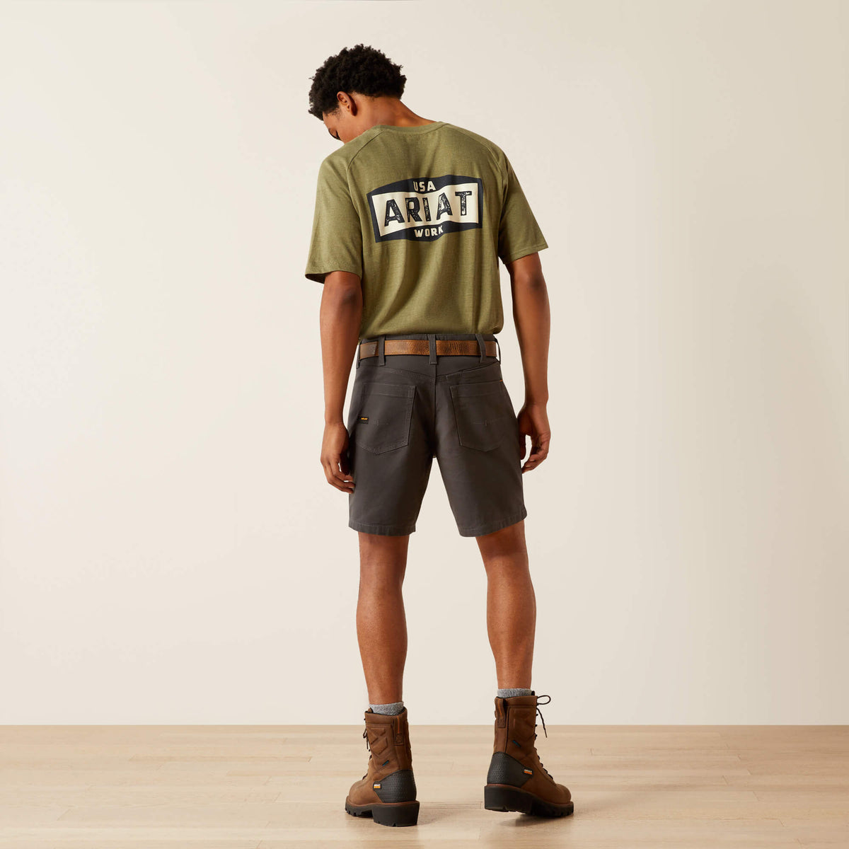 Rebar DuraStretch Made Tough 8" Short Ariat Men