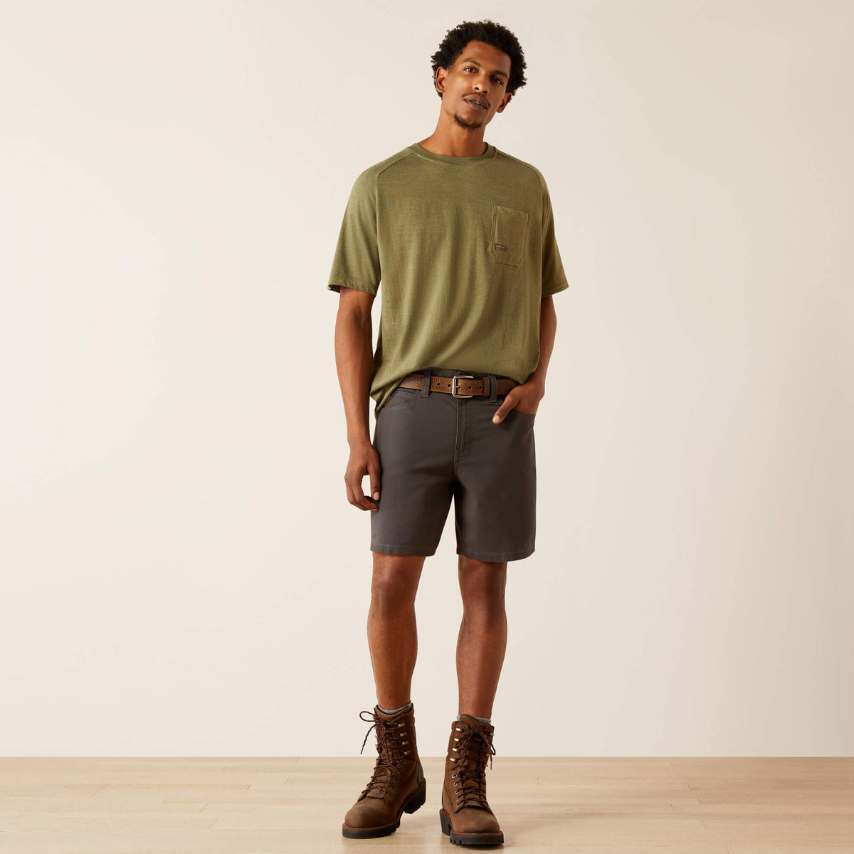 Rebar DuraStretch Made Tough 8" Short Ariat Men