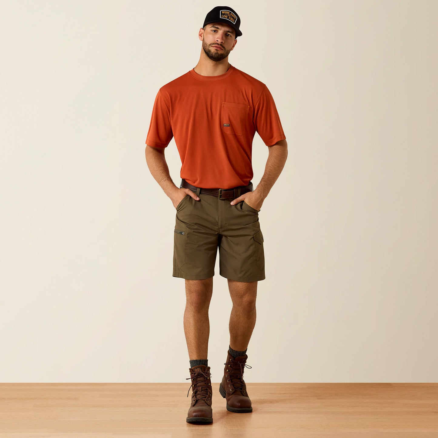 Rebar WorkFlow Ultralight 9" DuraStretch Shorts Ariat Men
