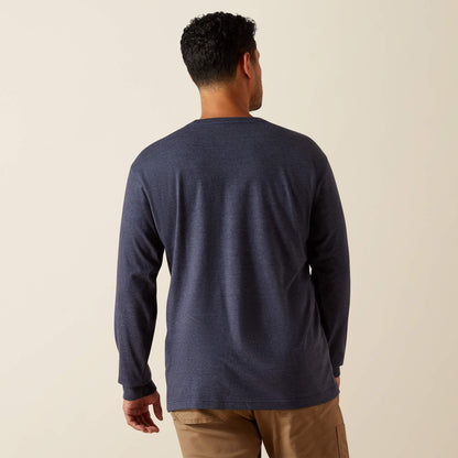 Rebar Cotton Strong Standard Logo Pocket T-Shirt Ariat Men|Work