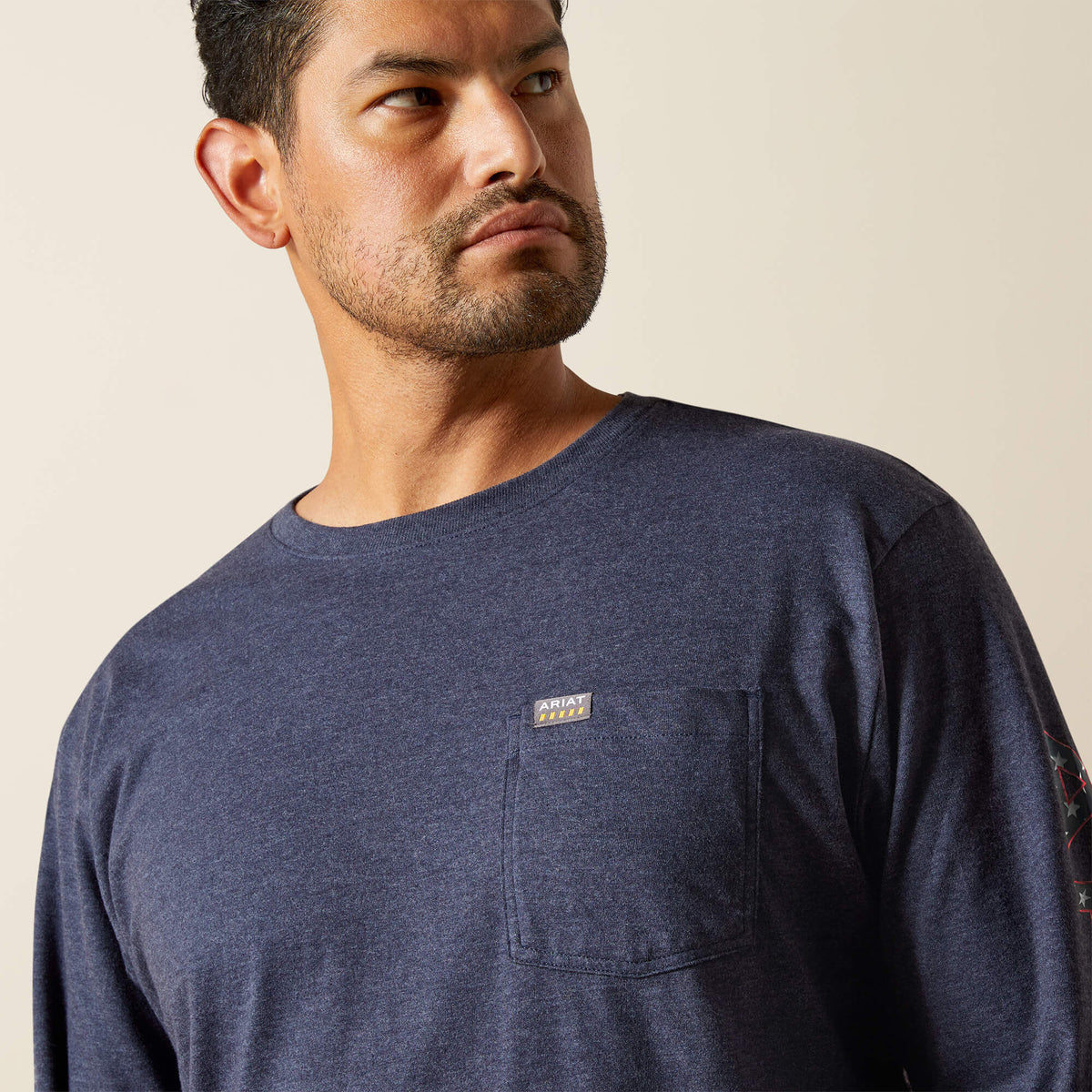 Rebar Cotton Strong Standard Logo Pocket T-Shirt Ariat Men|Work